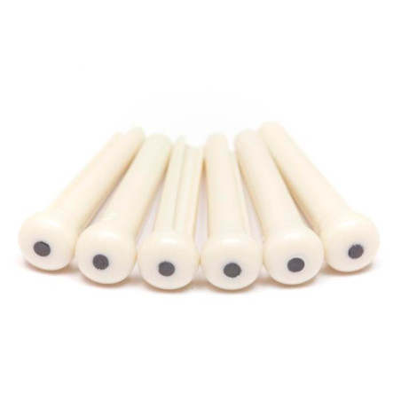 Piroli Traditional White/Black Dot 2mm 6pcs