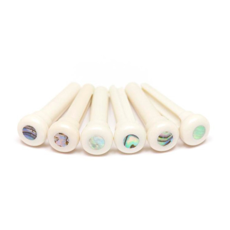 Piroli Presentation White/Paua Shell Dot 4mm 6pcs