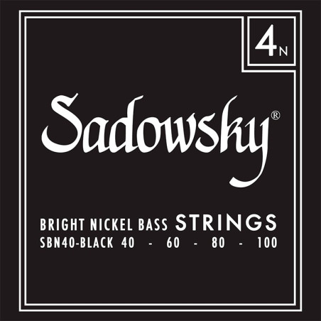 Black Label Basso Elettrico 4 St 040-100 Nickel