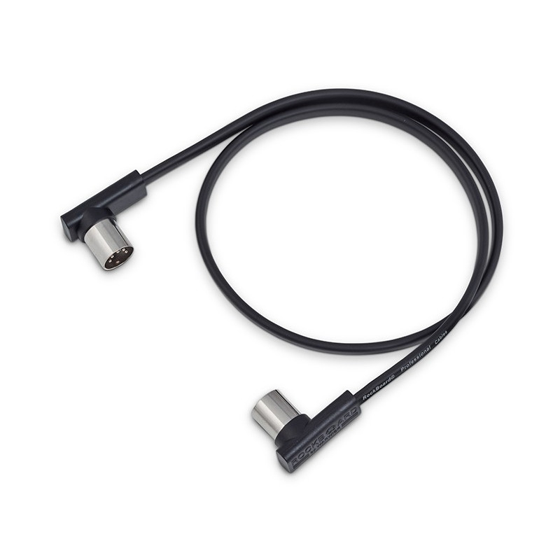 Flat Patch Midi Cable Black 60cm