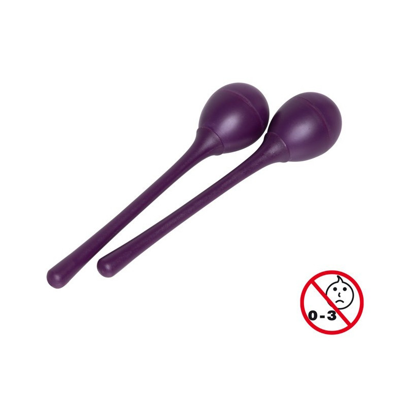Maracas uovo impugnatura lunga 25g viola