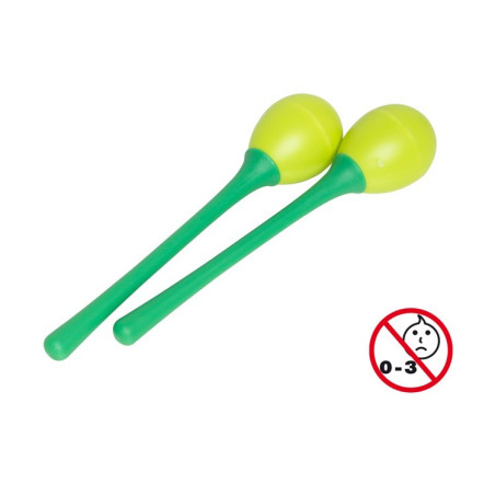 Maracas uovo impugnatura lunga 35g verde