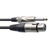 Cavo microfono 3m Jack 6,3 M MO/Xlr F