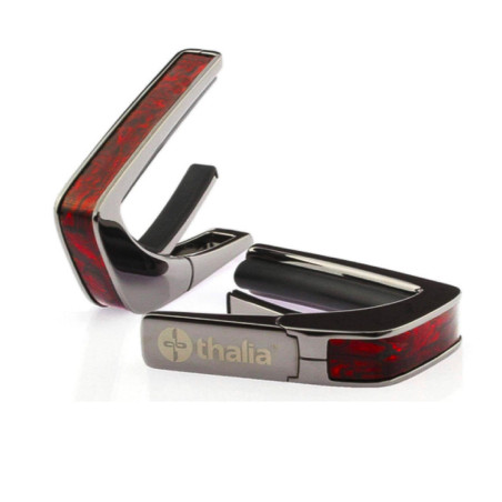 Capotasto black chrome inserto crimson paua
