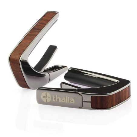Capotasto black chrome inserto santos rosewood