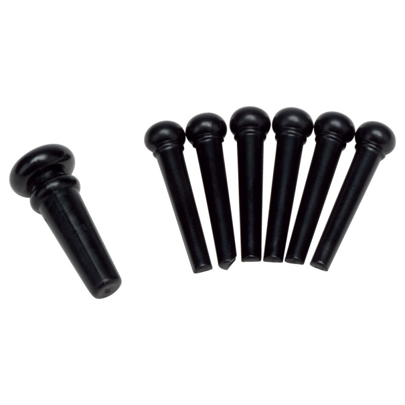 Piroli neri per ponte con end pin Set 7pcs