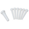 Piroli bianchi per ponte con end pin Set 7pcs