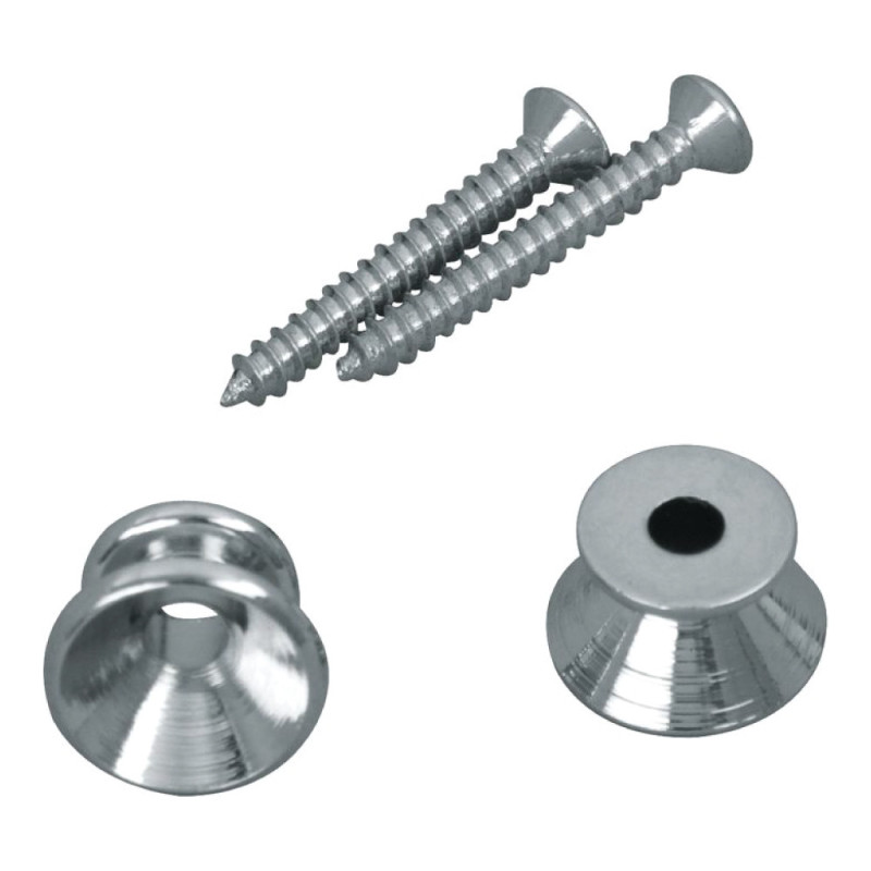 Bottoni per tracolla cromati Set 2pcs