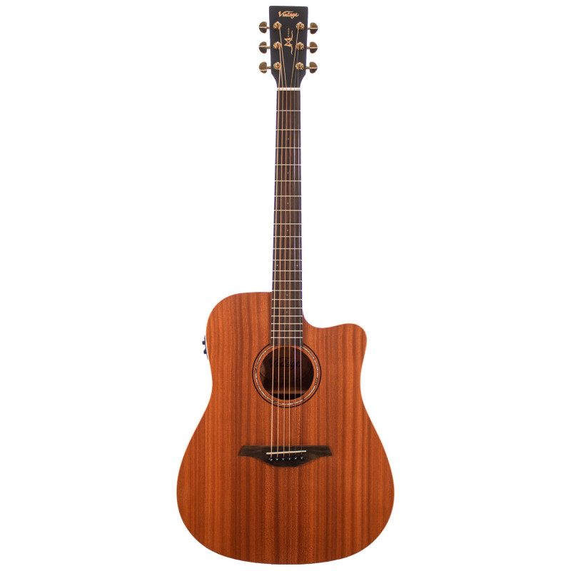 VEC400 Dreadnought Cutaway Satin Mahogany