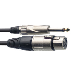 Cavo microfono 1m Jack 6,3...