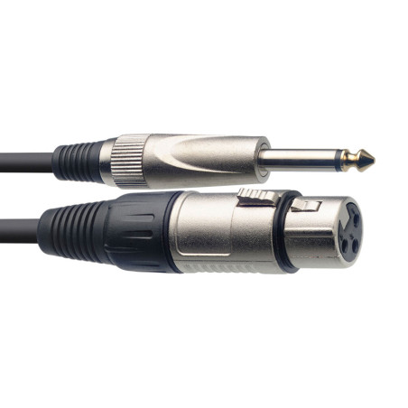 Cavo microfono 1m Jack 6,3 M MO/Xlr F