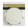 Tamburello 10 con pelle e 2 file sonagli