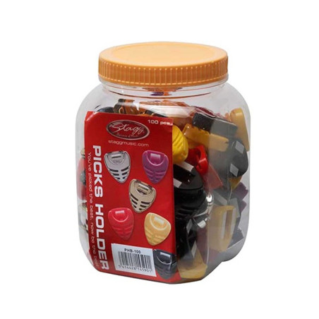 Portaplettri neri e cromati Box 100pcs