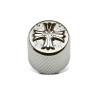 Potentiometer Knob 19mm Cross Chrome