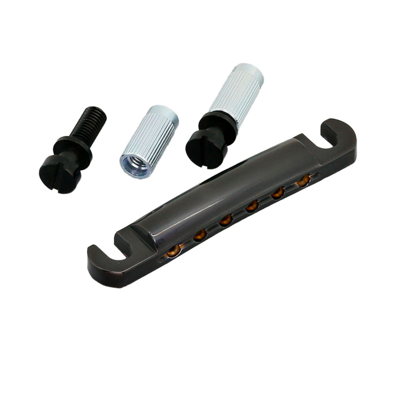 Stop Tailpiece 6 Corde Black