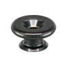 Bottoni Tracolla 17,0mm Black Chrome Set 2pcs