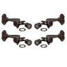 Meccaniche Basso 2L+2R Black Chrome