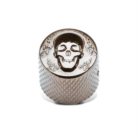 Potentiometer Knob 19mm Skull Chrome