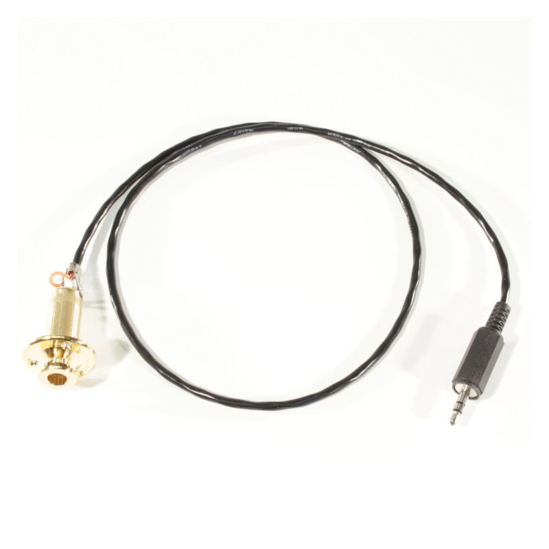 End pin jack bulk dorato con cavo