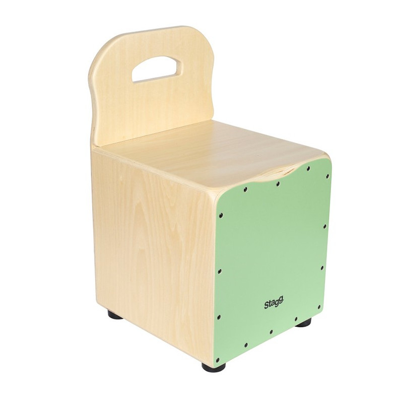 Cajon bambino tiglio frontale verde