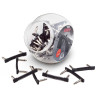 Flat Patch Connec Bender Black 7,5cm Boccia 50pcs