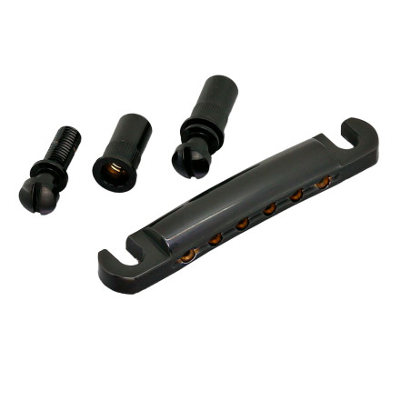 Stop Tailpiece 6 Corde Black