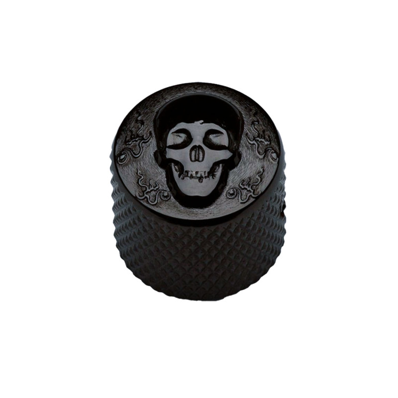 Potentiometer Knob 19mm Skull Black