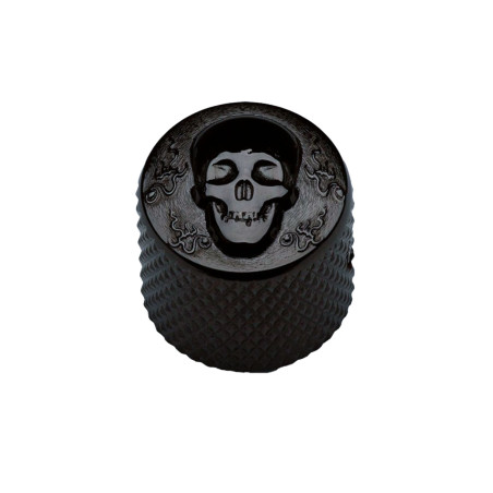 Potentiometer Knob 19mm Skull Black
