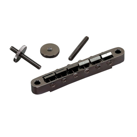 Ponte Fisso TOM Style 6 Corde Black Chrome