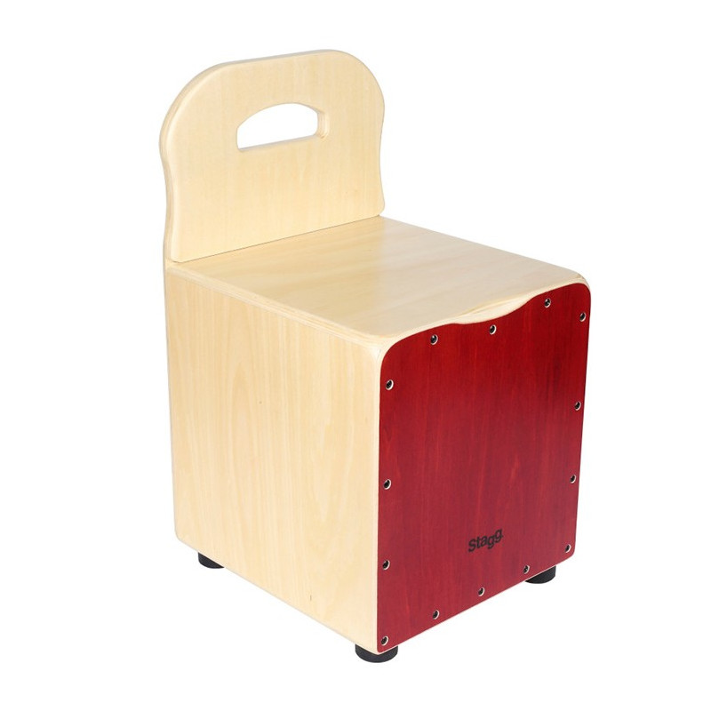 Cajon bambino tiglio frontale rosso