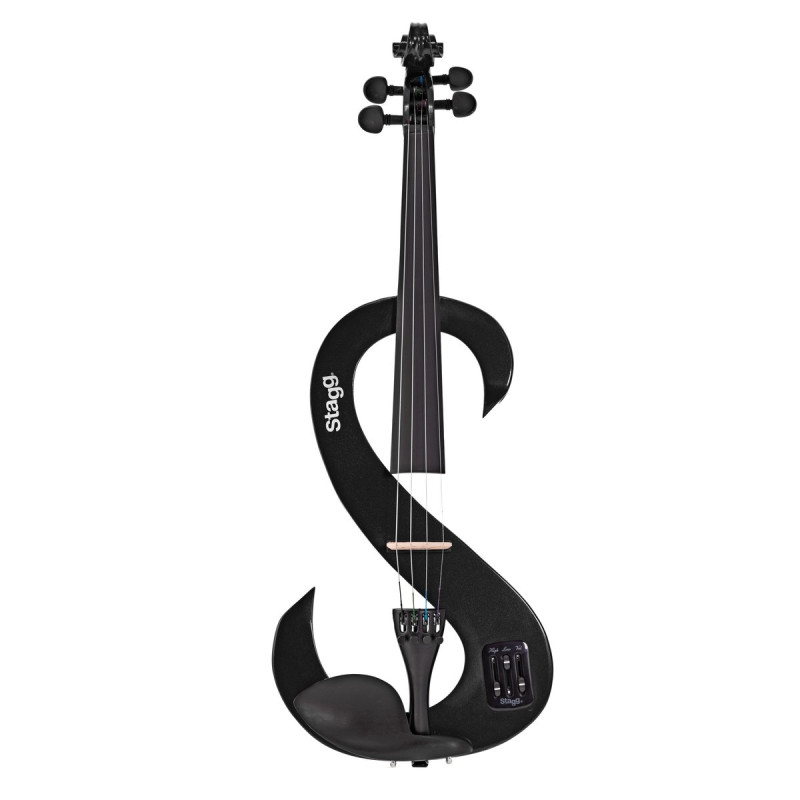 Violino 4/4 elettrico nero metallizzato