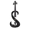 Violino 4/4 elettrico nero metallizzato