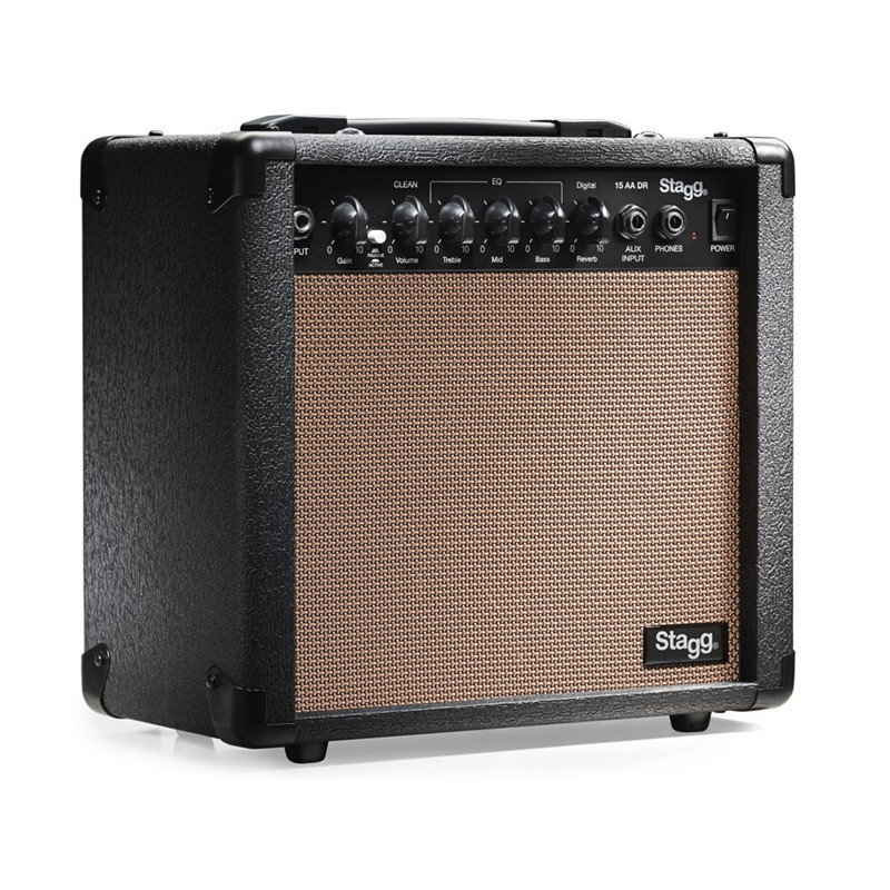 Amplificatore chitarra acustica 15W Riverbero