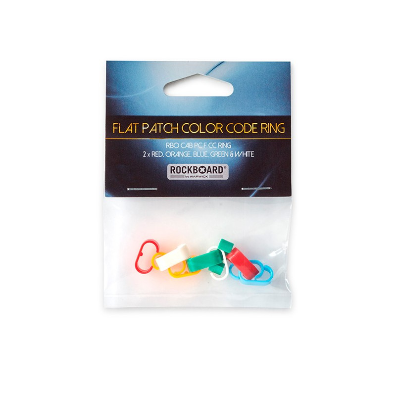 Flat Patch Color Code Ring Mix Colors Cnf 10pcs