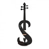 Viola 4/4 elettrica nera