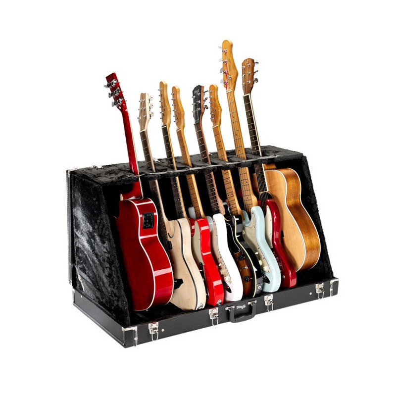 Case/Espositore Rigido 8 Chitarre/Bassi