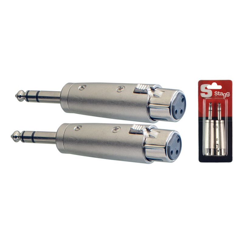 Adattatore 1xXlr F/1xJack M 6,3 ST Cnf.2pcs