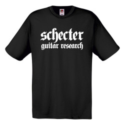 T-Shirt Schecter nera -...