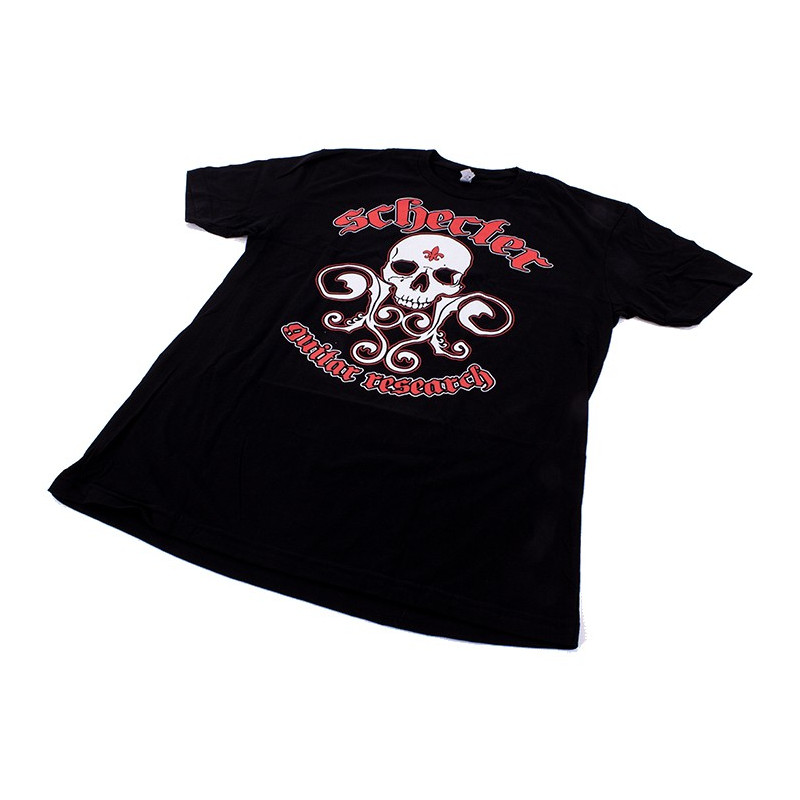 T-Shirt Schecter nera SLS skull Tg.L