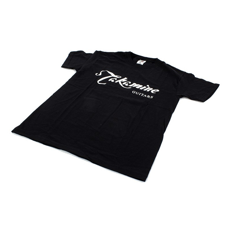 T-Shirt Takamine nera - logo Grande - Tg.M
