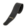 Tracolla 3,5 in pelle nero logo gold