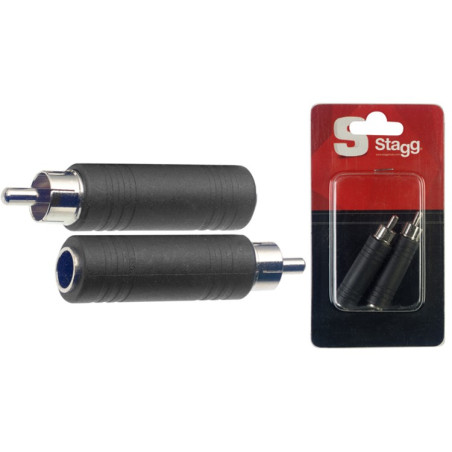 Adattatore 1xJack F 6,3 MO/1xRca M Cnf.2pcs