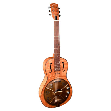 Parlor resofonica legno elettrificata