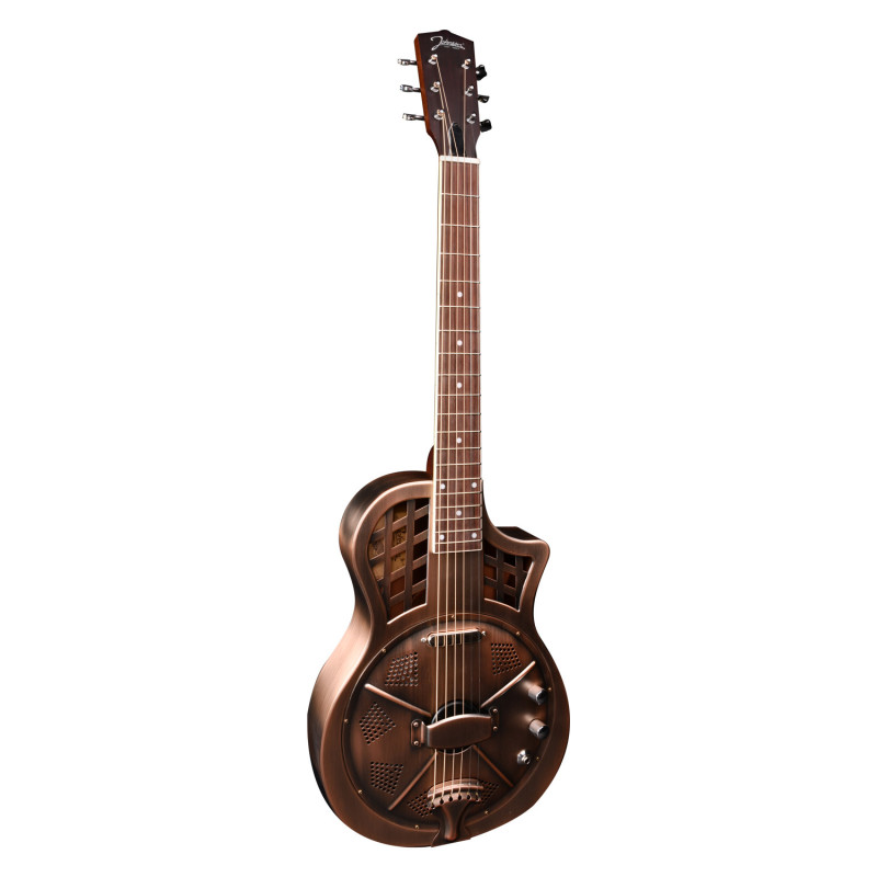 Chitarra resofonica metal elettrificata cutaway