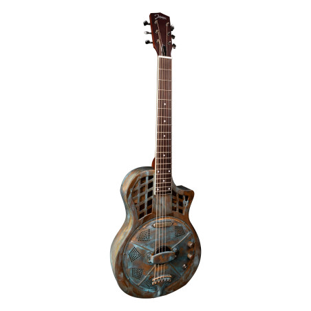 Chitarra resofonica metal elettrificata cutaway