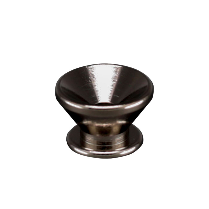 Bottoni Tracolla 14,0mm Black Chrome Set 2pcs
