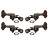 Meccaniche Basso 2L+2R Black Chrome