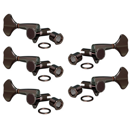 Meccaniche Basso 3L+2R Black Chrome