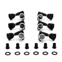 Meccaniche Locking 3L+3R Black