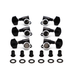 Meccaniche Locking 3L+3R Black